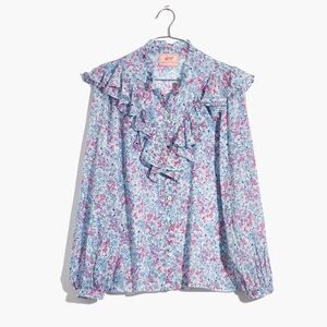 Banjanan Nina Ruffled Floral Shirt